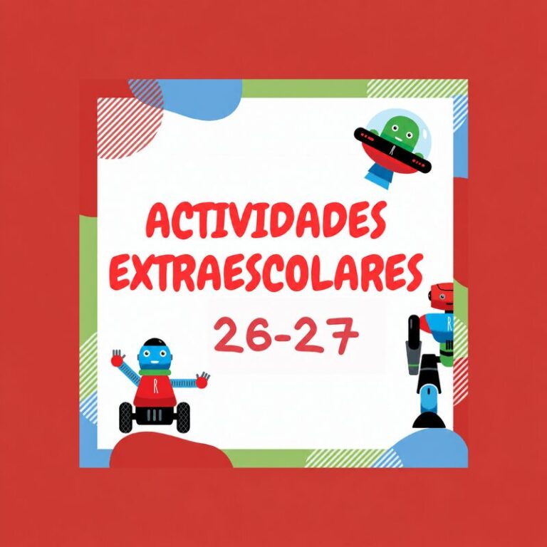 Clases Extraescolares de Robótica curso 2026-27